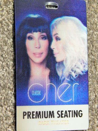 Classic Cher At Park Theater Vegas Nov 2018 Orig 3 - D Lenticular Credential