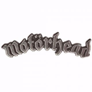 Alchemy Motorhead Badge Arched Logo Pewter Metal Pin Brooch Official Merchandise