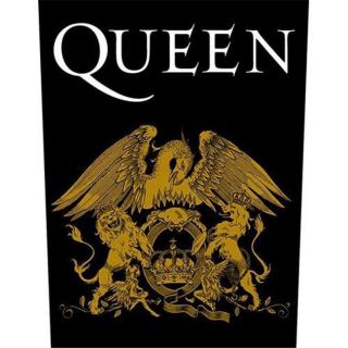 Official Licensed - Queen - Crest Back Patch Rock Freddie Mercury May