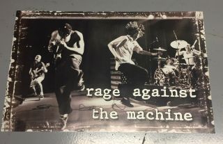 1998 Rage Against The Machine Onstage Flag Poster 24x36 Inches