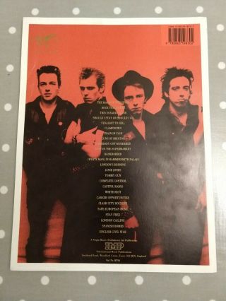 The Clash The Story Of The Clash Volume 1 Sheet Music Book 2