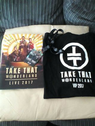 Take That Fully Signed Vip Package,  Programme,  Pass,  Tour Bag,