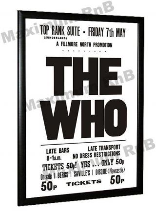 The Who Concert Poster Top Rank Sunderland 1971
