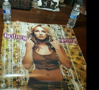 Britney Spears Oops I Did It Again PROMO POSTER VINTAGE 2 sided 36 