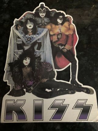 Vintage Kiss Cardboard Standup 12 " Gene Simmons Memorabilia