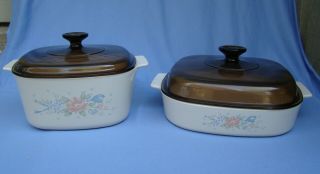 Corning Ware Symphony Baking and Serving Dishes,  Lids – A - 10 - B and A - 3 - B 2