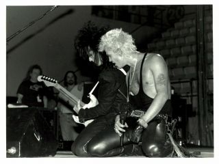 1980s Billy Idol On Stage Vintage Photo English Punk Singer Gp