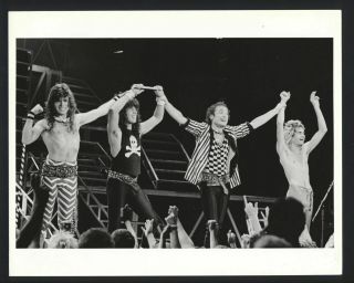 1984 Quiet Riot On Stage Vintage Photo Heavy Metal Band Gp