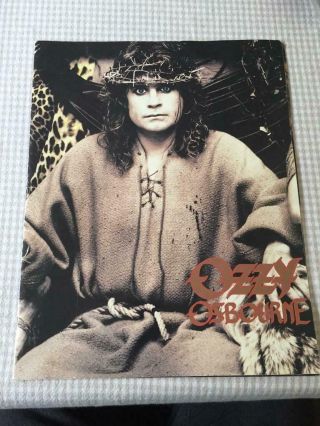 Ozzy Osbourne No Rest For The Wicked Tour Programme 1989