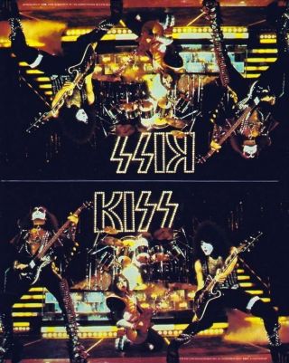 1978 Kiss Vintage Rare Concert Promo 8x10 " Table - Tent Cond S&h