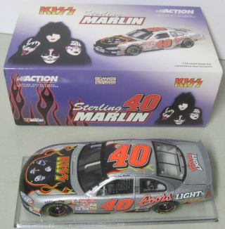 Kiss Sterling Marlin Action 1:24 Scale Die - Cast Stock Car Limited Edition Mib