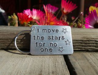 I Move The Stars For No One David Bowie Keyring Labyrinth Quote Gifts 80s Movie☆
