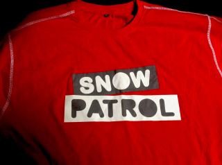 Snow Patrol Uk Tour 2009 T - Shirt,  Red Xl