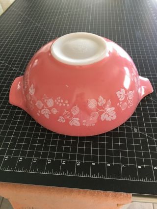 Vintage Pink Pyrex Gooseberry Cinderella 4 Quart Mixing Bowl 444