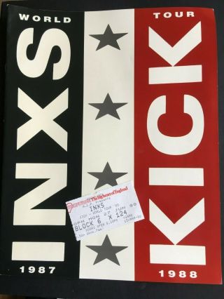 Inxs - Kick - 1988 Gig Ticket & 
