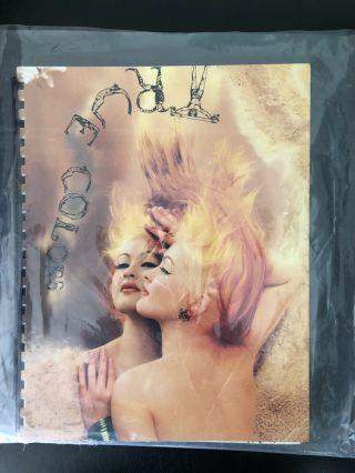 Vintage Rare Cyndi Lauper True Colors Notebook