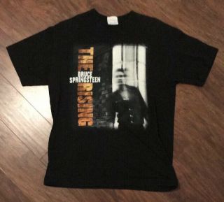 Bruce Springsteen The Rising Vintage Album Concert Shirt Medium E Street Tour