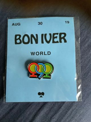 Bon Iver - I,  I.  Promo Pin Badge.  Limited Edition.