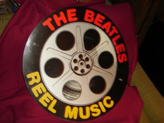 Beatles Display Round Cardboard For The Reel Music Release (ship Us Only)