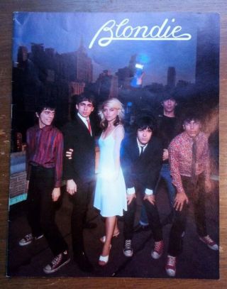Blondie Debbie Harry Tour Programme 1978 Rare