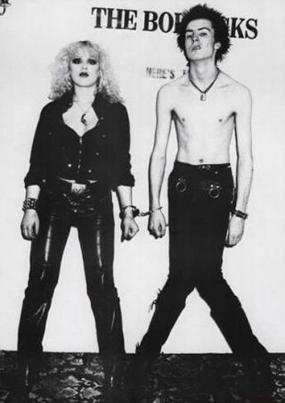 Sid Vicious And Nancy Handcuffed Poster 23.  5 " X 33 " Uk Import Sex Pistols