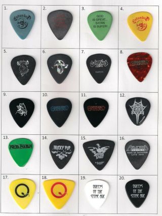 (16 Of 20) Rare And Collectable Armored Saint Guitar Pick / Plectrum