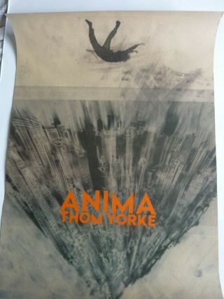 Thom Yorke Anima Promotional Poster Crease On Side Shown