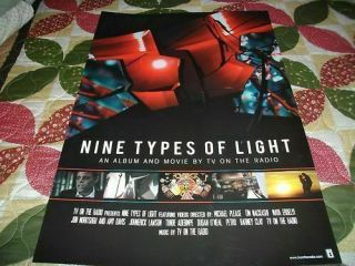 Tv On The Radio Nine Types Of Light Giant Poster Cd/lp Art Pre Seeds Rare Promo