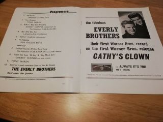 The Everly Brothers concert souvenir programme 3