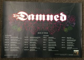 The Damned Mge25 Tour Poster