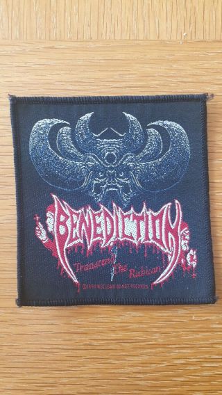 Rare Vintage 1993 Benediction Death Metal Patch Obituary Immolation Dismember