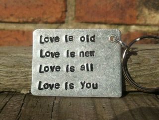 The Beatles Gift Love Is You Keyring Music Gifts For Him Her Husband Because