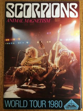Scorpions Animal Magnetism World Tour 1980 Programme/poster