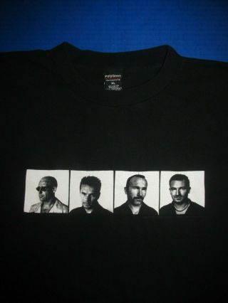 Polygram Merchandising U2 Pop Mart Xl 1997 Black Concert Tour Shirt Bono Edge