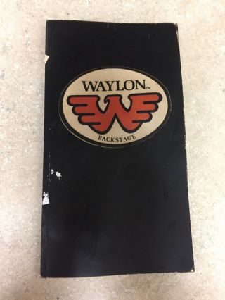 Waylon Backstage Waylon Jennings Nashville Rebel Paperback Tribute Booklet