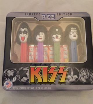 Kiss Pez Limited Edition 4pc Set In Collectors Tin Nib 2012 Live Nation