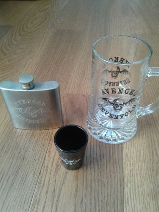 Avenged Sevenfold Bundle - Flask,  Beer Mug & Shot Glass Coozie