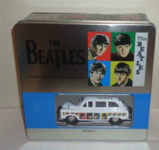 The Beatles Single Sleeve Die Cast Collectable White Taxi T - Shirt & Plaque