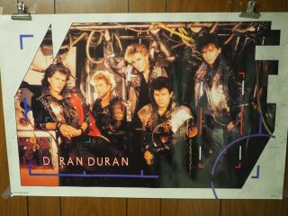 Duran Duran 1984 Color Poster 21 X 32 "