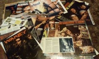 Large Quantity Of Motorhead Cuttings Mostly From Kerrang