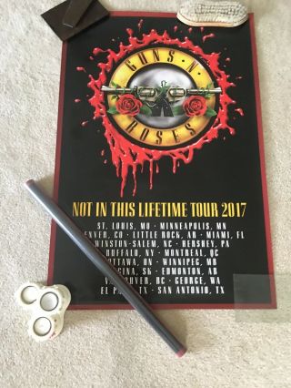 Guns And Roses Not In This Lifetime Authentic Concert Poster 2nd Leg Of Tour2017