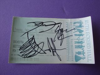 2 - 12 2008 Signed Queensryche & Dokken Clearwater Florida Concert Ticket Stub