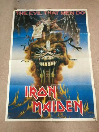Iron Maiden The Evil That Men Do Poster
