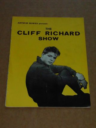 Cliff Richard & Shadows 1959 Uk Tour Programme (bill & Brett Landis/roy Young)