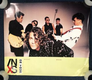 Inxs X - On Tour U.  S.  Promo Poster From 1990 Store Display