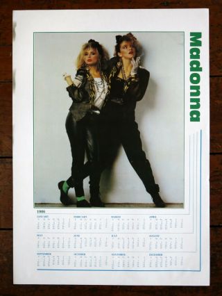 Madonna Vintage 1986 Calendar Poster