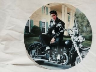 Elvis Presley King Of The Road Young And Wild Bradford Exchange 21cm Plate 1993