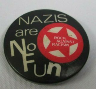 Rock Against Racism Rar Vintage Badge Pin Button The Clash Interest Punk