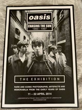 Oasis Chasing The Sun Exhibition Book.  Rare
