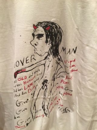 Nick Cave Loverman T Shirt Xl